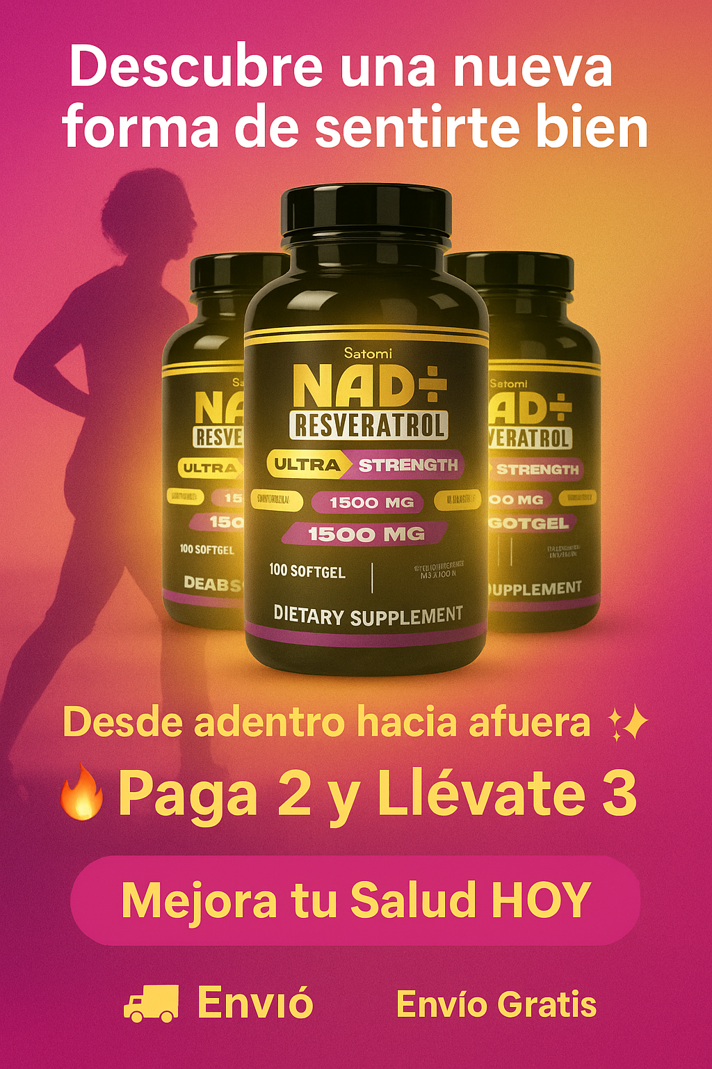 NAD Resveratrol Original Promo X 3 Und